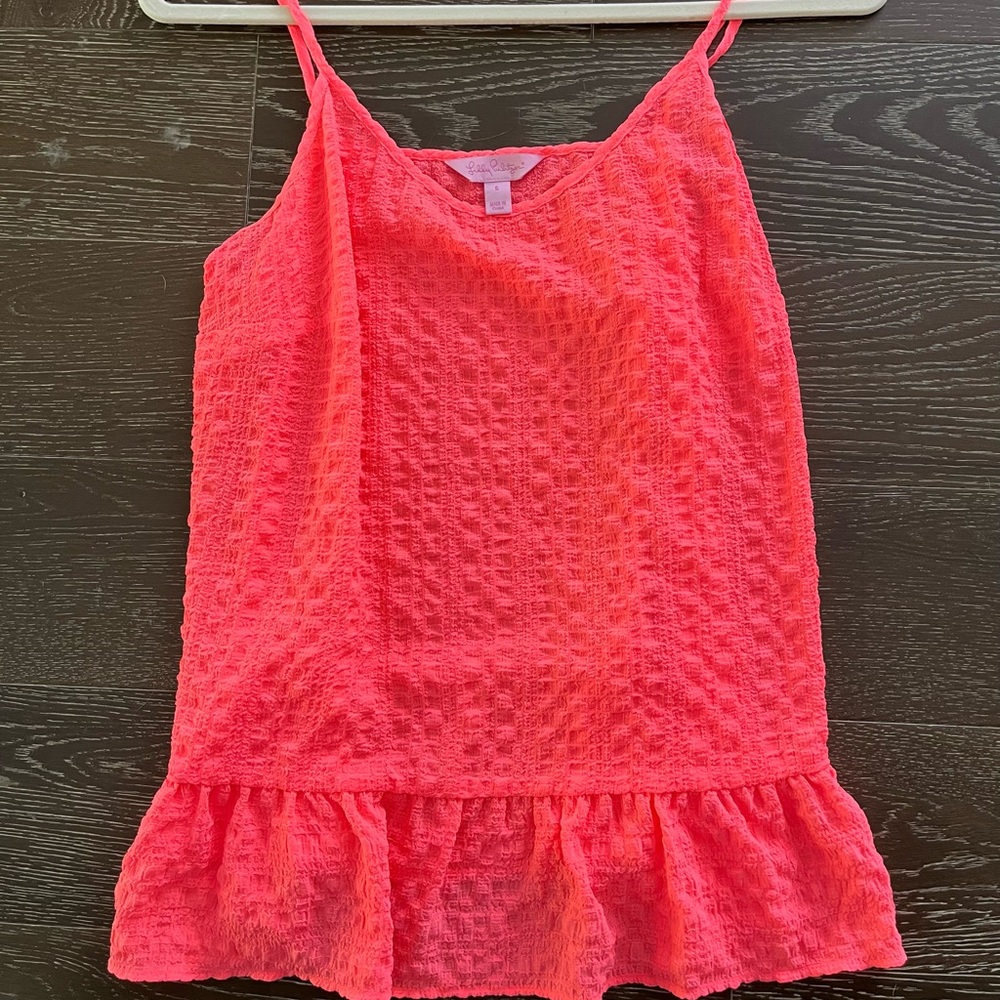 Lilly Pulitzer coral tank. Never worn